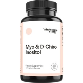 Wholesome Story Myo-Inositol & D-Chiro Inositol Supplement for Women | Fertility Supplements for Hormonal Balance & Ovarian Health Support | Myoinositol | Ideal 40:1 Ratio | 30 Servings