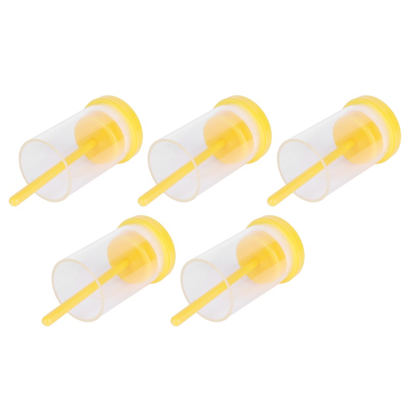 5Pcs Queen Bee Marking Bottle Catcher Cage Tube Lightweight Plastic