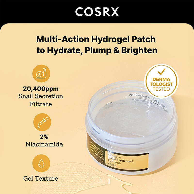 COSRX [COSRX]*TIMEDEAL* Advanced Snail Hydrogel Eye Patch (60 patches)