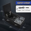 Upgrade Center Console Organizer with Cup Holder& Phone Holder for