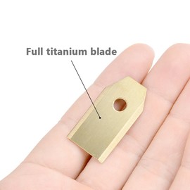 TIMESETL 30 Replacement Blades Robotic Lawnmower Motor Lawn Mower Blades 35 x 18 x 0.75 mm Stainless Steel Grass Mower Replacement Blades with Titanium Coating for Automower Husqvarna and Gardena