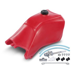 A-Premium Fuel Gas Tank with Fuel Cap and Fuel Petcock Valve Switch Compatible with Honda FourTrax 300 1993-2000 TRX300 2x4 TRX300FW 4x4, Replace# 11325-123, 11325123