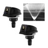 MUQIDA 2PCS Car Front Windshield Washer Nozzle, Adjustable Fan-Shaped Automotive