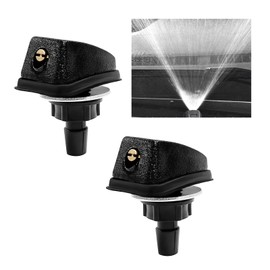 MUQIDA 2PCS Car Front Windshield Washer Nozzle, Adjustable Fan-Shaped Automotive Windshield Sprayer Nozzle, Windscreen Wiper Water Sprayers Replacements for Most Cars Trucks Vans