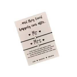 Mr & Mrs gift | Wedding gift | Bride and Groom gift | Mr and Mrs wish bracelets
