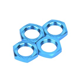 Tbest Set of 4 Wheel Hub Nuts, 1/8 17 mm Alloy M12 Factory Style Nut Replacement Accessories (Blue)