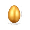 Lurrose 12pcs Easter Gold Eggs Artificial Eggs Wooden Eggs for