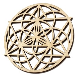 A'sTool Set of 3 Sacred Geometric Coasters (C)