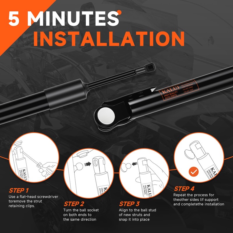 KALUJ Rear Hatch Struts Lift Supports Compatible with Subaru Forester