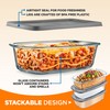 NutriChef 3 Sets Loaf Pan - 62.07oz Stackable Superior Premium