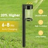 Mancra Solar Pathway Lights Outdoor, 10 Pack Metal & Glass