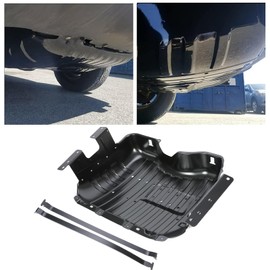 KUAFU Fuel Tank Brush Guard with Straps Compatible with 1999-2004 Jeep Grand Cherokee Replace for 52100376AB 52100376AD 52100376AE 52100376AF 52100376AG Skid Plate Cover