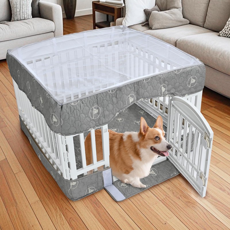 PJYuCien Dog Playpen Bottom Pad and Cover Fits for 36