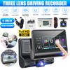 Touch Dual Len Car DVR Camera Dash Cam Front/Rear/Ins