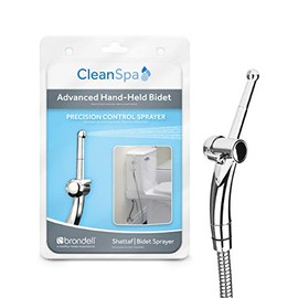 Brondell Hand Held Bidet Sprayer for Toilet: Brondell CleanSpa Advanced Bidet Attachment, Precision Pressure Control Jet Spray, Ergonomic Handheld Bidet for Toilet, Toilet Water Sprayer & Hose Set