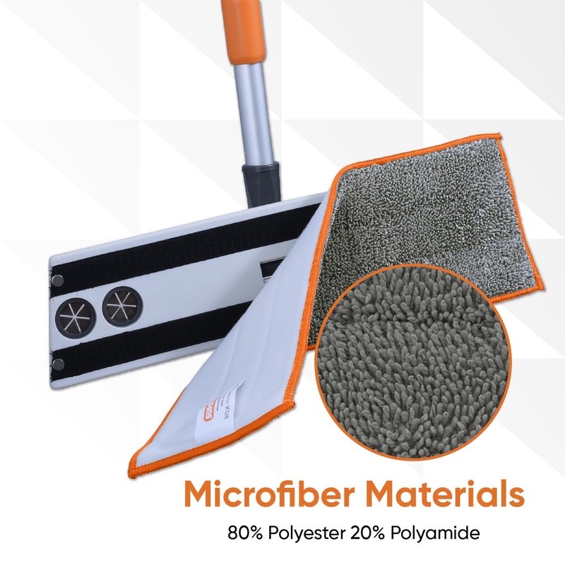 Superio Microfiber Mop Pads, Refill for Miracle Mop, Replacement Head