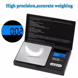 Unbranded Silver Digital Scales 3kg 1kg 0.1g Weights Scale Electronic Balance Measure Tool