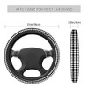 Swono Diamond Car Steering Wheel Cover Universal 15 Inch with