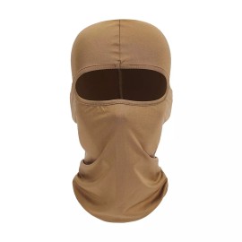 Unbranded Camo Full Face Mask Tactical Balaclava Face Mask Camouflage Military Face Cover - Sand Solid