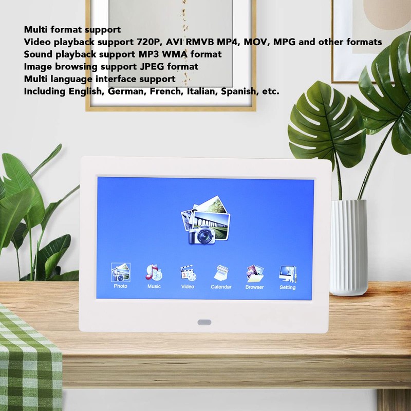 HD Smart Digital Photo Frame, 7 Inch Electronic Digital Photo