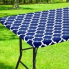 Smiry - Mantel rectangular para mesa de pícnic, impermeable, elástico,