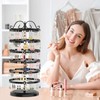 iDavosic.ly 6 Tier Metal Rotating Earring Holder Organizer, 264 Holes