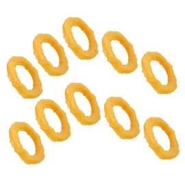 KOMBIUDA 10Pcs Realistic Faux Squid Rings Simulation Food Decoration for Teaching Pranks and Photo Props Compact Lightweight Design for