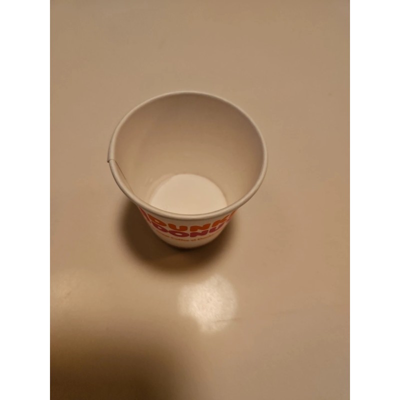 Dunkin' Donuts ONE Dunkin Donuts 4OZ White Paper Store Coffee