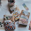 Blind date with a book with stickers, handmade magnetic bookmark,