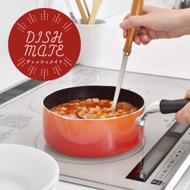 Wahei Freiz RB-1732 Fluorine Resin Treated Snow Flat Pot, 6.3 inches (16 cm), Compatible with Induction and Gas