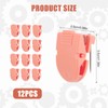 12pcs Cubicle Clips for Fabric Walls, Plastic Stainless Steel Push