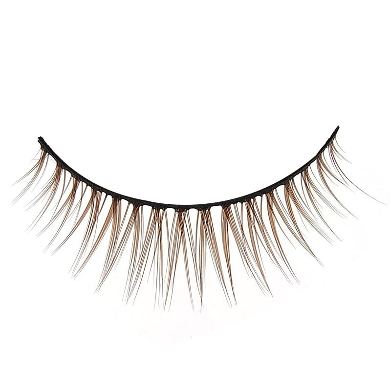 D-ONE Natural False Eyelashes, 5 Pairs (A04, Super Natural Nude