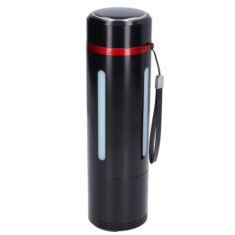 Smart Vacuum Bottle USB Charging Bluetooth Speaker Music Light Insulated