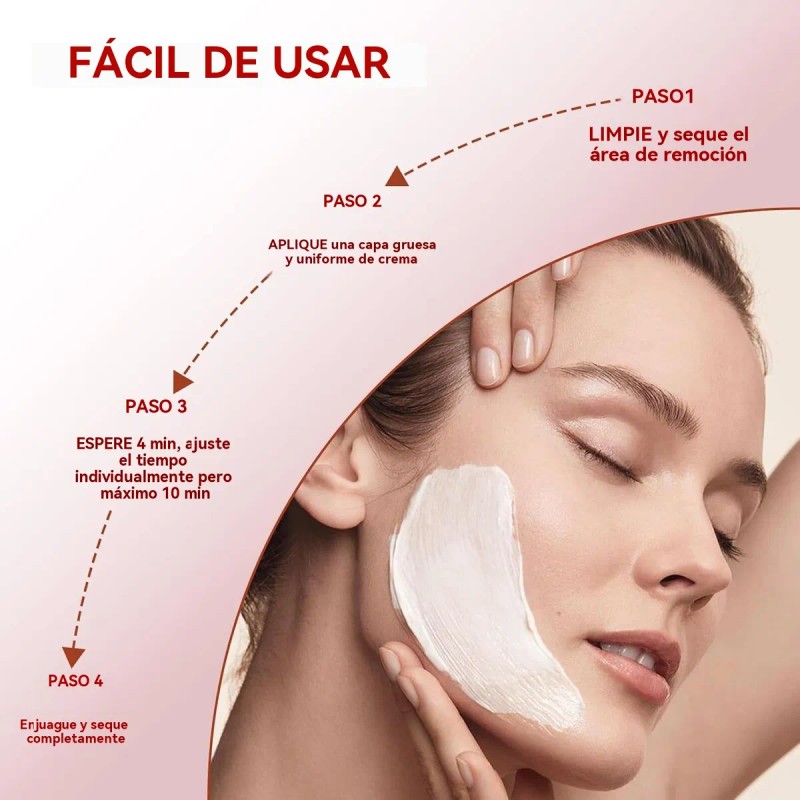 Crema Depilatoria Corporal Para Mujeres Suave Y No Irritante