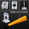 OGORI Tile Leveling Clips 2mm- Tile Spacers Only, Pack of