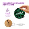 1 x Round Coaster - Name Hanna TRex Dinosaur Tyrannosaurus