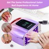 96W UV Nail Lamp, Wireless Portable Rechargeable UV Light for