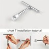 Car Dent Puller, T-shaped Handle Dent Removal Tool with 18pcs Glue