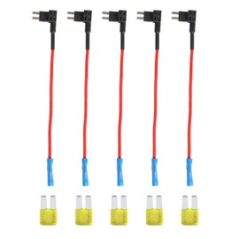 iolory 5PCS Automotive Micro Fuse Taps, Fuse Tap Adapter Kit,Car Add a Circuit ATR Blade Adapter with 20A II Fuses Holder Add On Dual Circuits,Suitable for for Car Alarm,Cell Phone Charger,Dash Cam