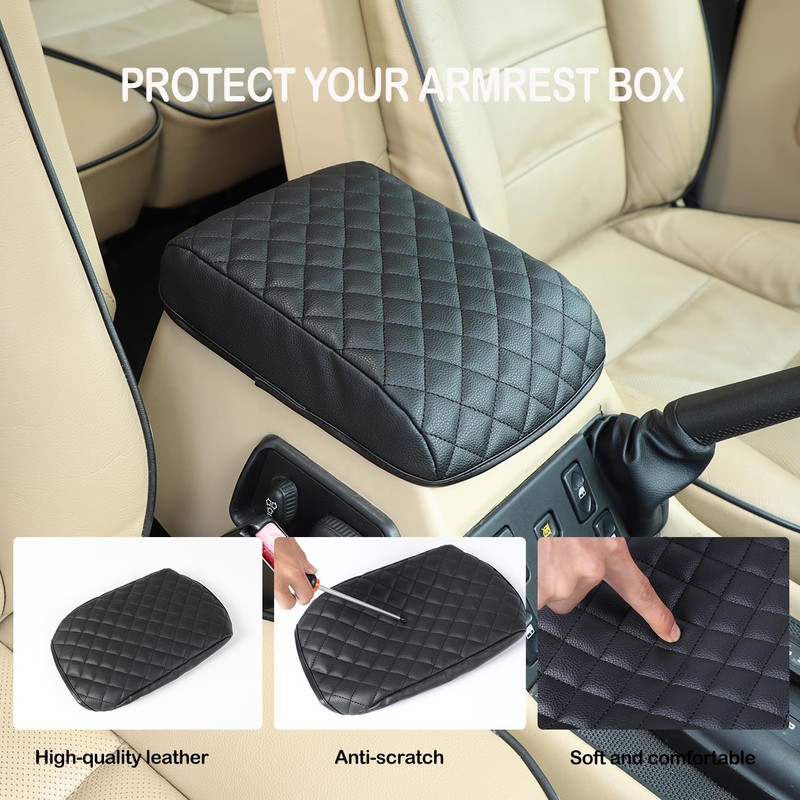 Heutamo Center Console Armrest Box Cover Compatible with Land Rover
