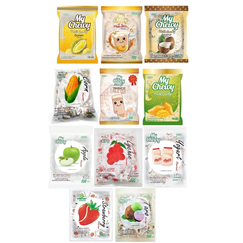 My Chewy Mango Milk Candy (100 Counts, 12.69 Oz) Tropical