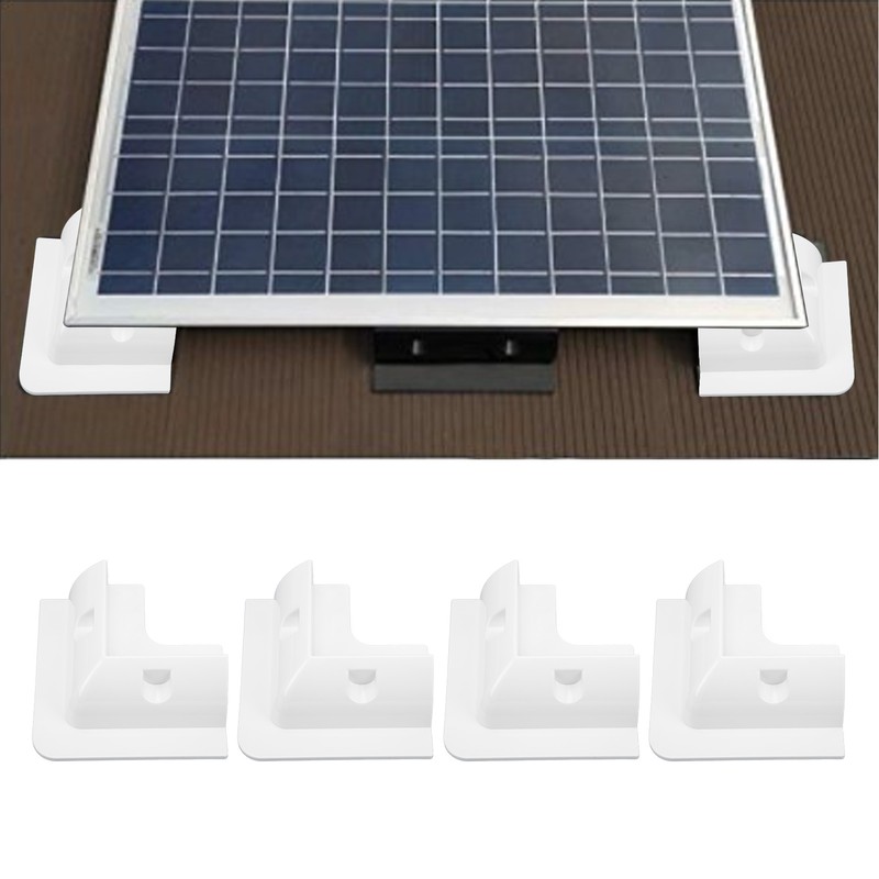 4pcs Solar Panel Corner Bracket Anti UV ABS Solar Panel