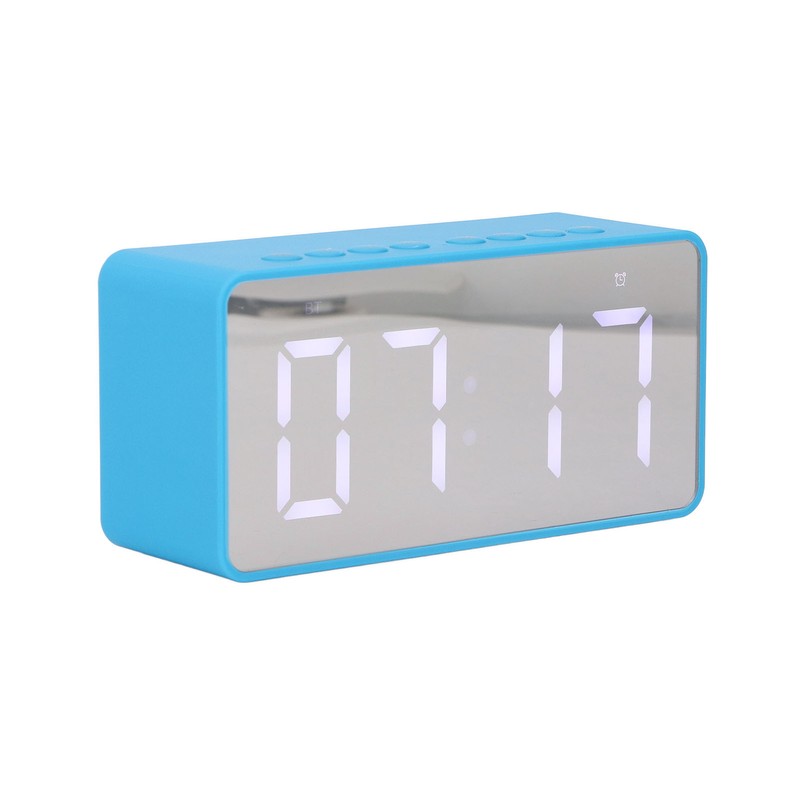 Alarm Clock Blue HD Mirror 2 in 1 Smart LED