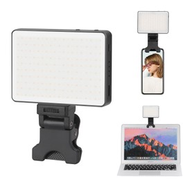 King Ma Selfie Licht für Streaming Videokonferenzen, 3 Lichtmodi LED Handy Licht 3200K-5600K Kamera Licht für Foto Photography Videoleuchte für TikTok Live-Streaming/Online-Meeting