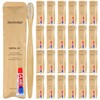 DincherBel Bamboo Toothbrushes Kit Bulk, Disposable Toothbrushes with Toothpaste(6g), Individually