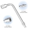 CHAVOR Pressure Washer Gutter Rod, 7 inch 90 Degree Curved