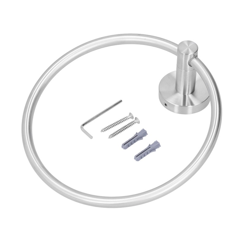 Towel Ring Modern Circle Wall Maounted Stainless Steel Bathroom Towel