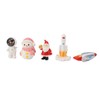 Lighted Christmas Village Sets with Figures Resin 80mah Exquisite Christmas