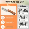 2PCS Multi-Functional Vegetable Peeler for Kitchen with Wooden Handle and