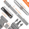 ZINZ Pack of 2 Elastic Luggage Straps and Suitcase Bungee,